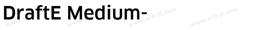 DraftE Medium字体转换